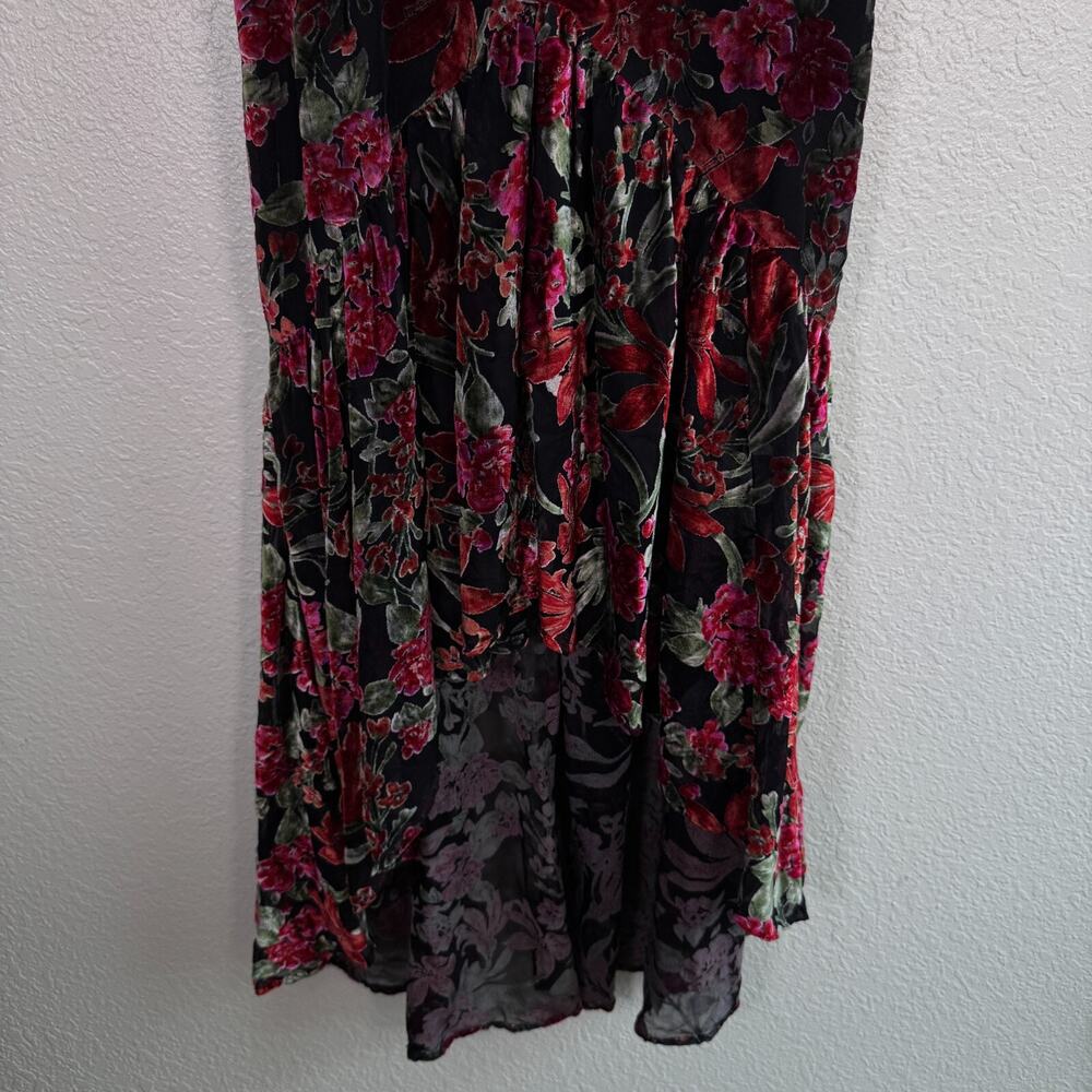 House of Harlow Revolve Dress Womens XS Talita Velvet Floral Romantic Event - Picture 5 of 11
